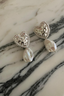 Kolczyki Notre Dame Coeur #2 Argent Petit Perle