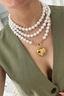 Sacré Coeur Perle Triple necklace