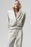 ADMIRATION belt in cream leather
