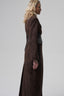 ADMIRATION leather belt in chocolate brown