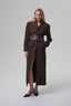 ADMIRATION leather belt in chocolate brown
