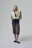 ENVIE retro it girl jacket in cream leather