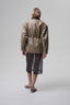 COURAGE fitted suede jacket in melted butter