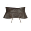 ADMIRATION leather belt in chocolate brown