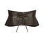 ADMIRATION leather belt in chocolate brown