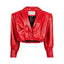 ENVIE retro it girl jacket in red leather