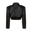 JOIE cropped bomber jacket in black