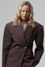 ESPOIRE blazer in chocolate brown