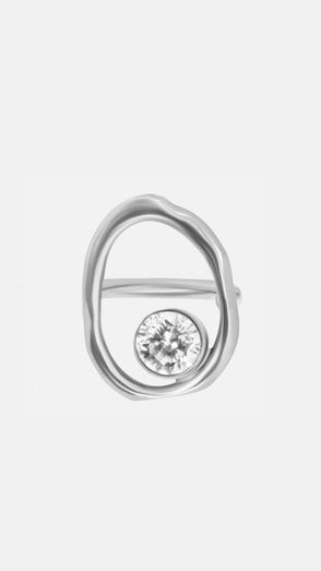 Pierścionek Alesia Strass Argent