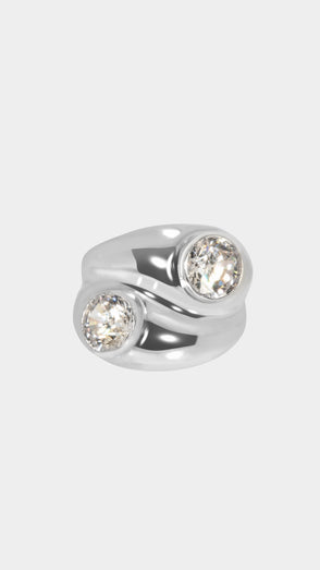 PIERŚCIONEK DUGOMMIER STRASS ARGENT