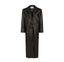AMOUR noir straight coat in black