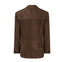 AMITIE suede blazer in chocolate brown
