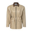COURAGE fitted suede jacket in melted butter