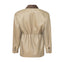 COURAGE fitted suede jacket in melted butter