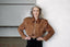 JOIE cropped bomber jacket in mocha mousse suede