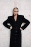 COLÉRE waisted coat in black