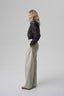 JOIE cropped bomber jacket in brown leather