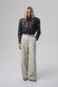 JOIE cropped bomber jacket in brown leather