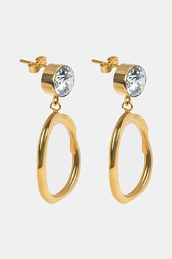 Alesia Strass Allongé Earrings