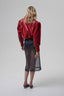 ENVIE retro it girl jacket in red leather