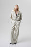 OPTIMISME trousers in cream leather