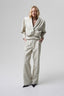 OPTIMISME trousers in cream leather