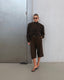 ENCHANTÉ retro in girl cropped jacket in chocolate brown