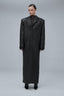 AMOUR noir straight coat in black