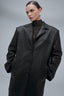AMOUR noir straight coat in black