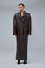 AMOUR bordeaux straight coat