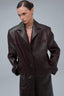 AMOUR bordeaux straight coat