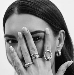 Pierścionek Alesia Strass Argent
