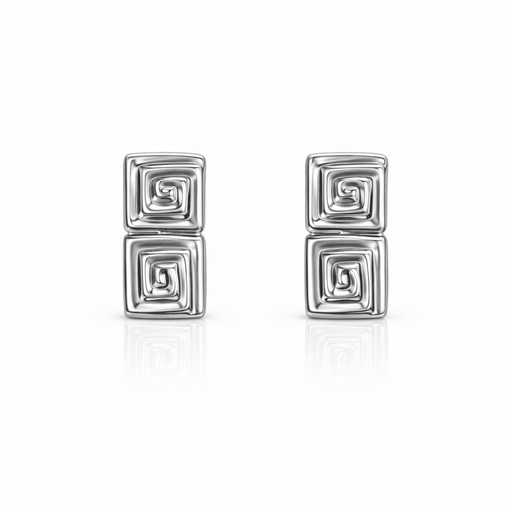 Kolczyki Balard Petit Double Argent