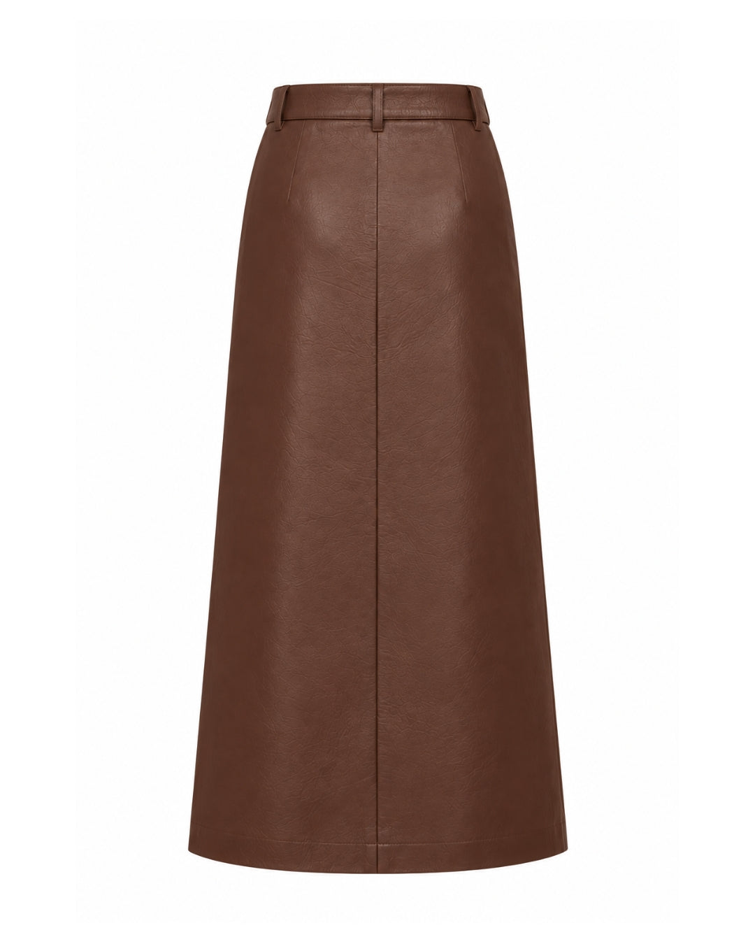 SIMPLICITÈ retro it girl skirt in cognac brown