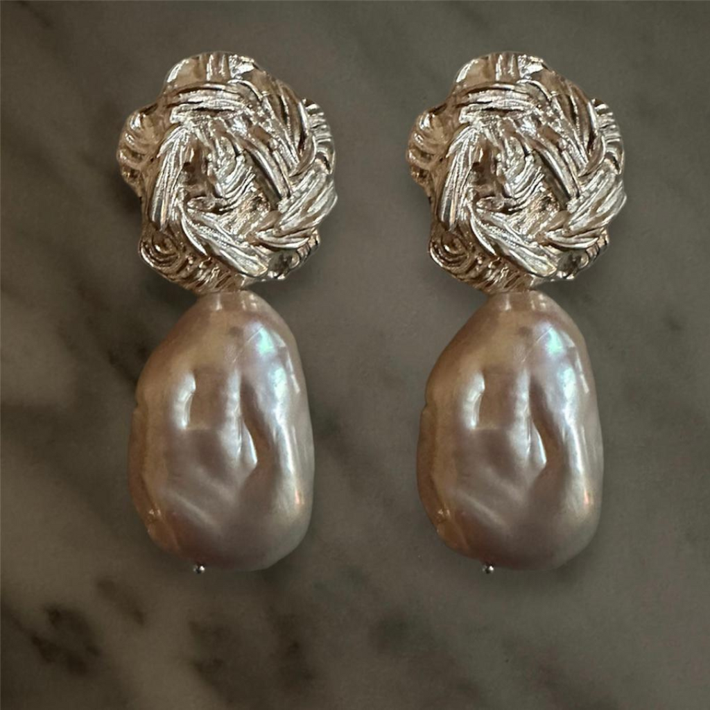 Ohrringe Françoise Argent Grand Perle