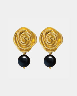 KOLCZYKI CAMÉLIA NOIR