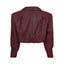 ENVIE retro it girl jacket in burgundy leather
