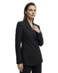 AIMABLE hourglass blazer in black wool