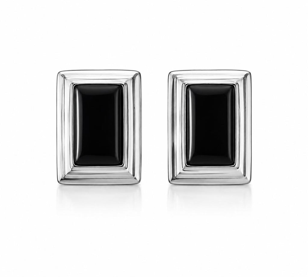 Kolczyki Brigitte Noir Argent