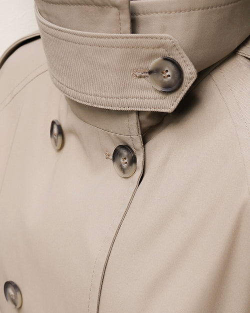 CONTENTE long trench coat with collar