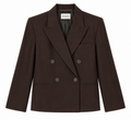 ESPOIRE blazer in chocolate brown