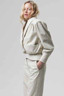 ADMIRATION belt in cream leather