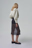 ENVIE retro it girl jacket in cream leather