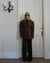 ESPOIRE blazer in chocolate brown