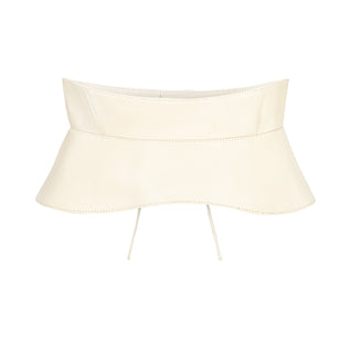 ADMIRATION belt in cream leather