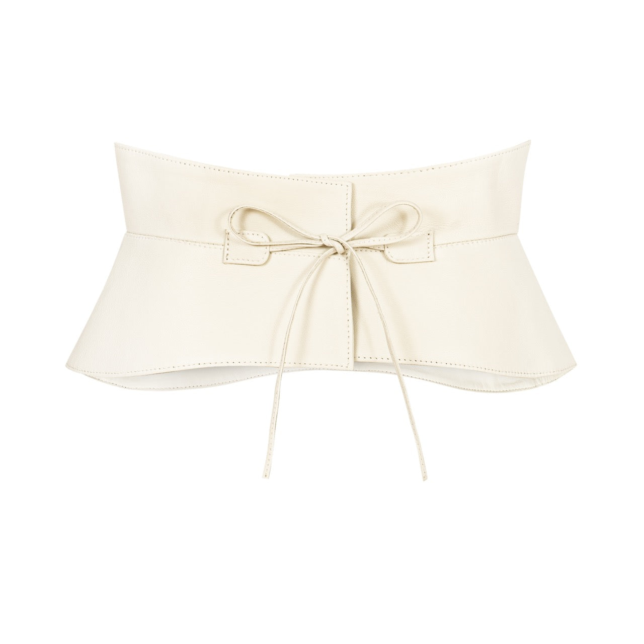 ADMIRATION belt in cream leather