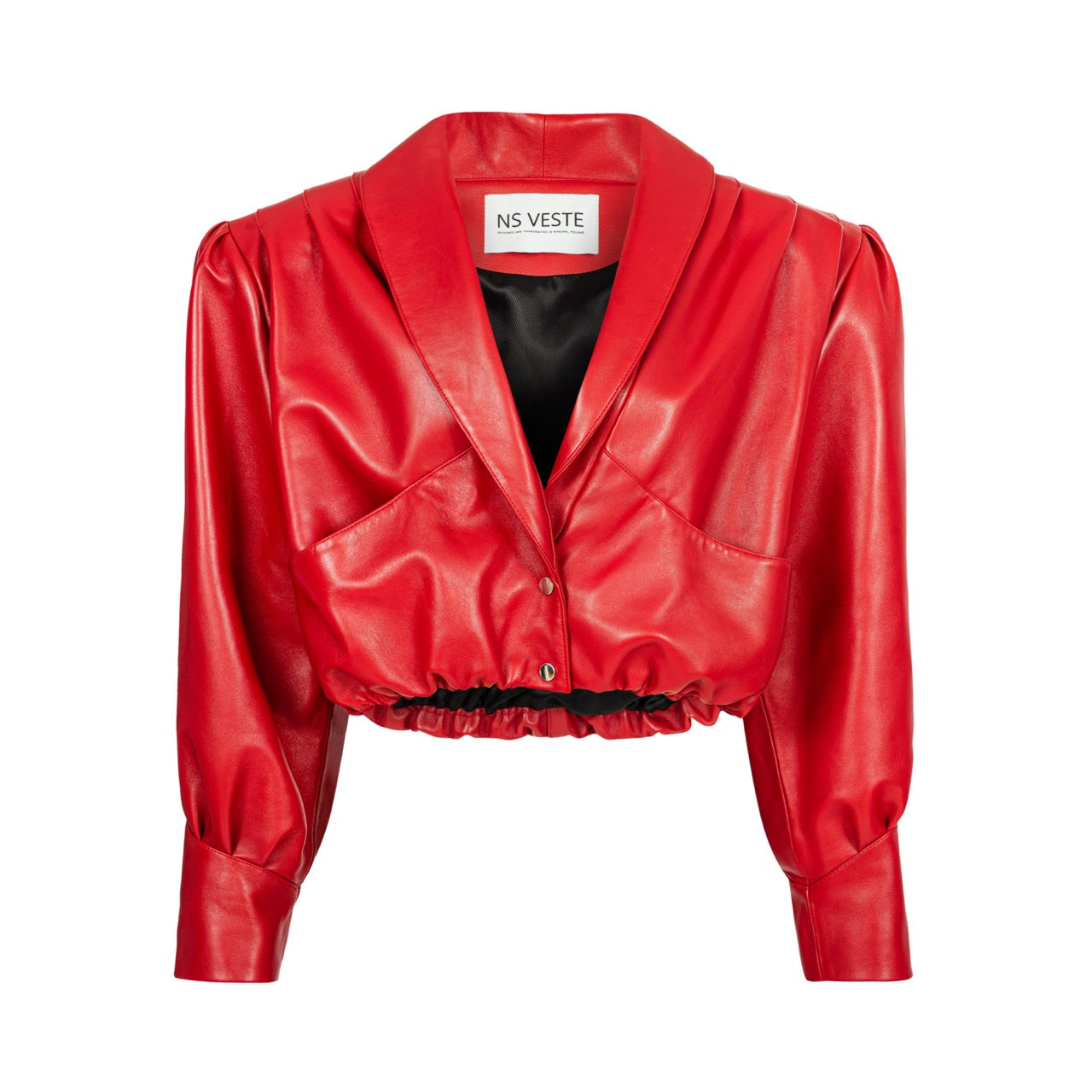 ENVIE retro it girl jacket in red leather