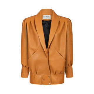 PASSION retro it girl jacket in carmel