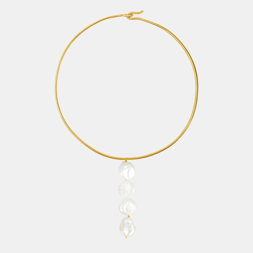 Choker Nimes Triple Perle
