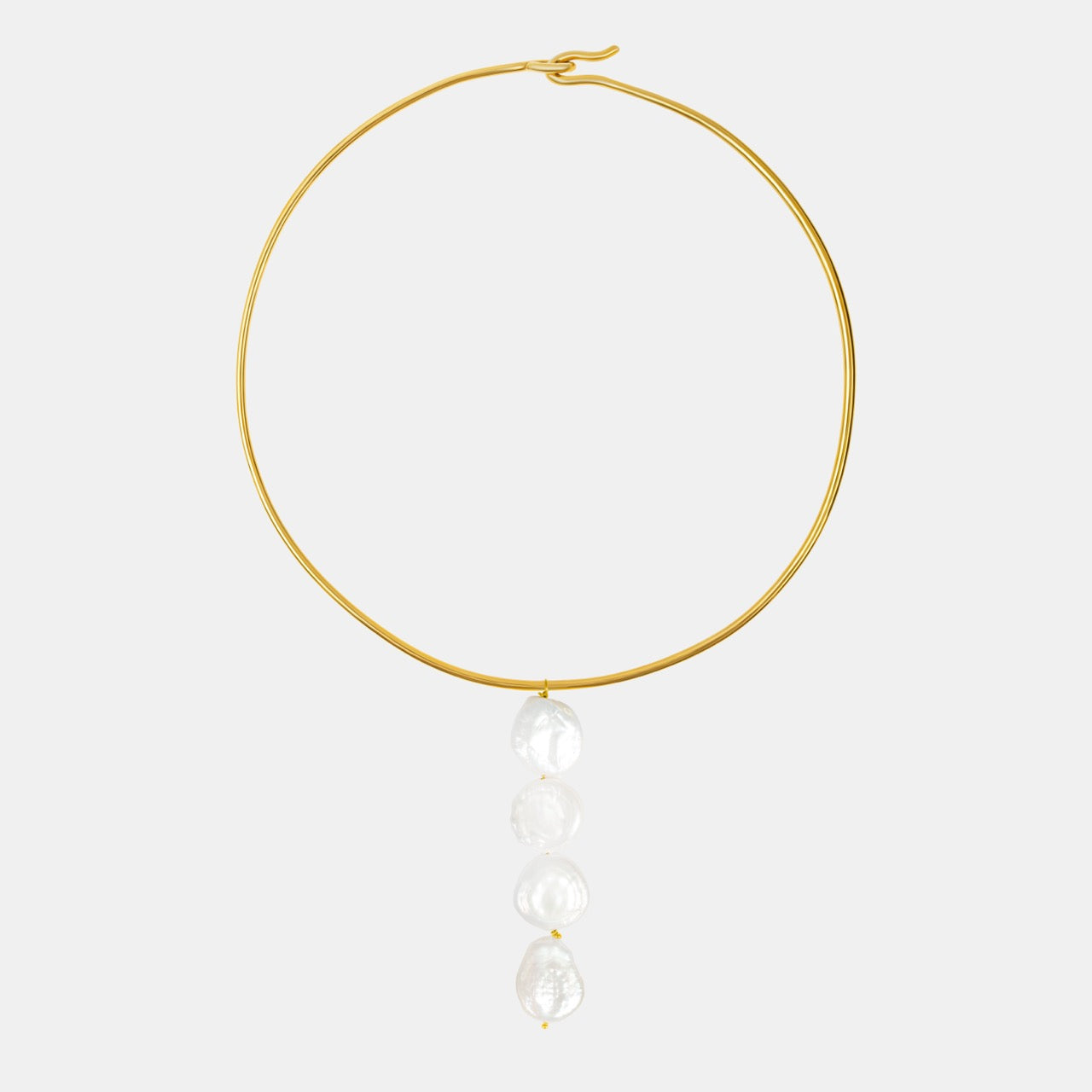 Choker Nimes Triple Perle